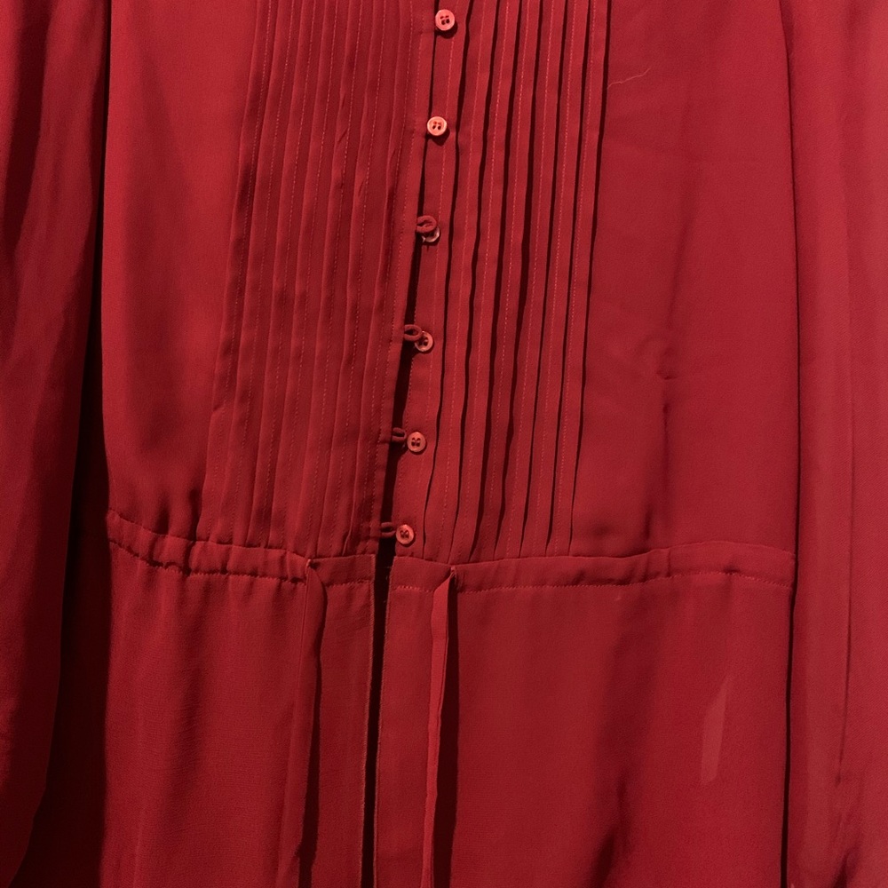 A perfect for Fall lovely red blouse